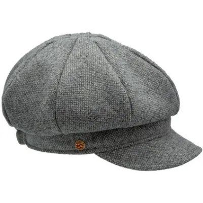 Casquette Gavroche Coco Tweed Grise
