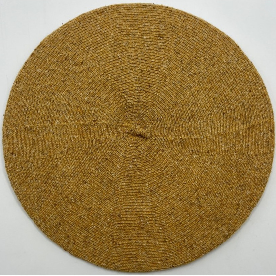 Summer Beret Cotton Silk & Linen Colza Yellow - Le Béret Français