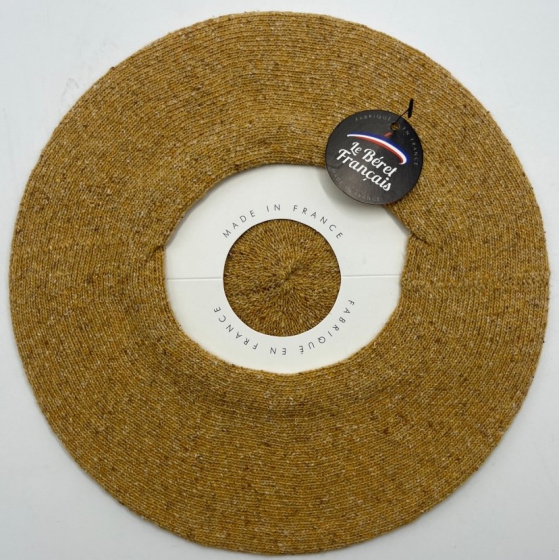 Summer Beret Cotton Silk & Linen Canola Yellow - Le Béret Français