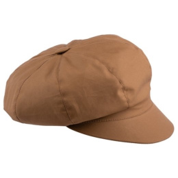 Waterproof Clarisse Newsboy Cap in Hazelnut - Traclet