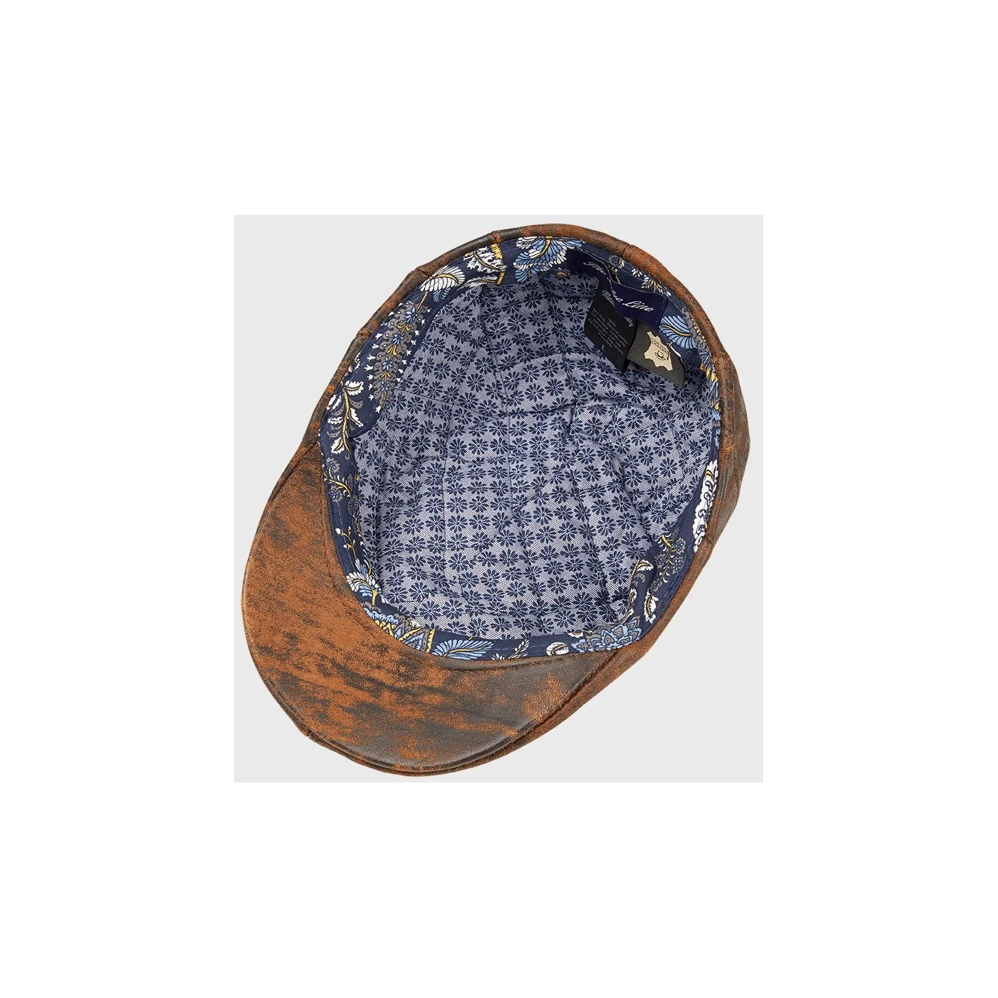 Casquette Plate Bruce Cuir Marron - Traclet  Reference : 14476 | Chapellerie Traclet