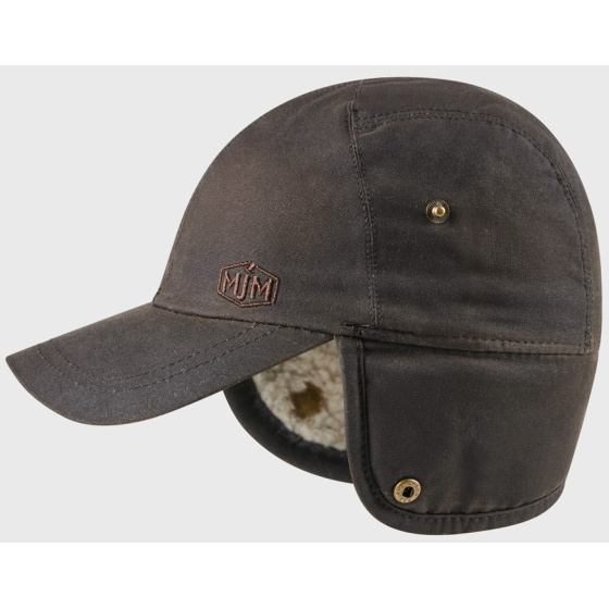 Casquette Cache-Oreilles Coton Huilé Marron - Mjm Casquette Cache-Oreilles Coton Huilé Marron - Mjm