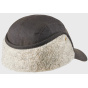 Brown Waxed Cotton Ear Flap Cap - Mjm