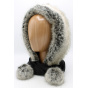 Capuche Évora Polaire Anthracite & Fausse Fourrure - Traclet