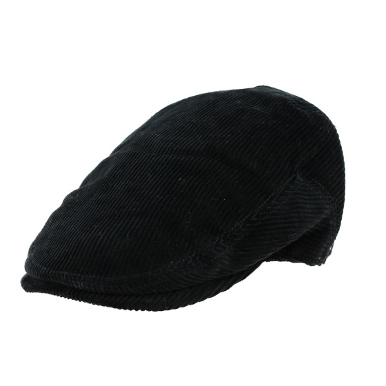 Black Velvet Justin Flat Cap - Traclet