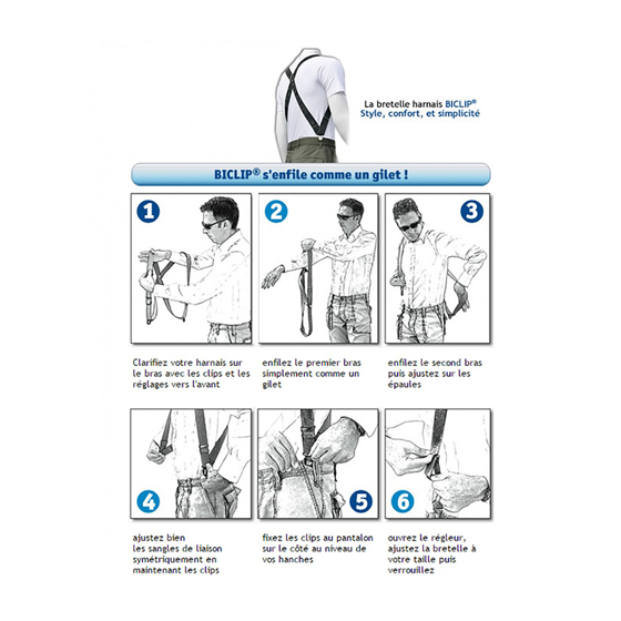 Bretelles Harnais Biclip ® Concept Exclusif