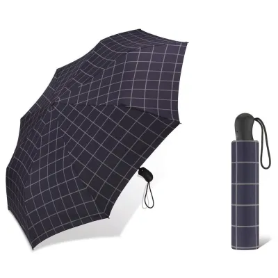 Parapluie Gents check Automatique Bleu - Esprit Reference : 21050| Chapellerie Traclet