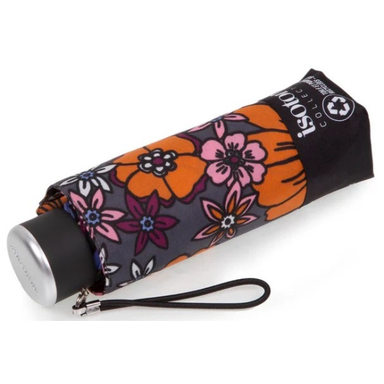 Mini Ultra Slim Seventies Flowers Umbrella - Isotoner