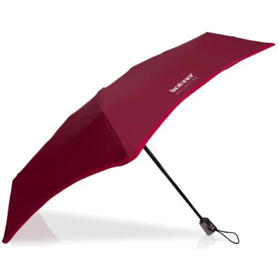 Mini Automatic X-TRA Solid Umbrella Burgundy - Isotoner ref 21065 traclet hat shop