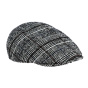 Black and white checkered flat cap