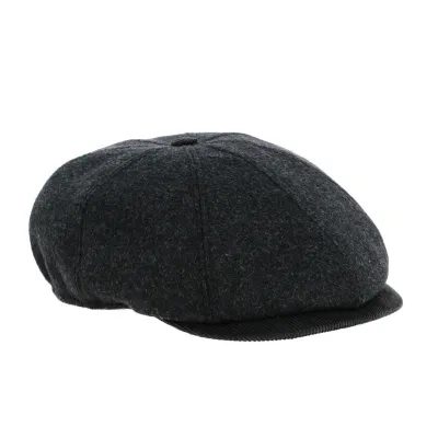 Grey extended 8-panel cap - ref 21072