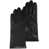 Gants Femme Tactiles Cuir Doublé Micro Fourrure Noir - Isotoner  Référence : 21084| Chapellerie Traclet