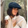 Casquette 8 cotes femme Velours Noire  - Le Chapoté