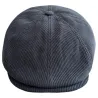 Casquette Plate Nicolas Velours Noire  - Le Chapoté réf 21089 chapellerie traclet