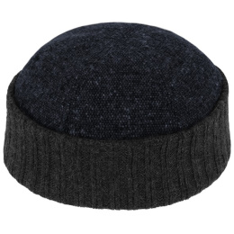 Baia Blue Wool Docker Beanie with Cuff - Traclet