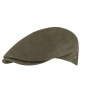 Ravenne Flat Cap in Olive Leather - Flechet