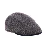 Striped Checkered Wool Milano Flat Cap - Traclet ref 21110 traclet hatmakers