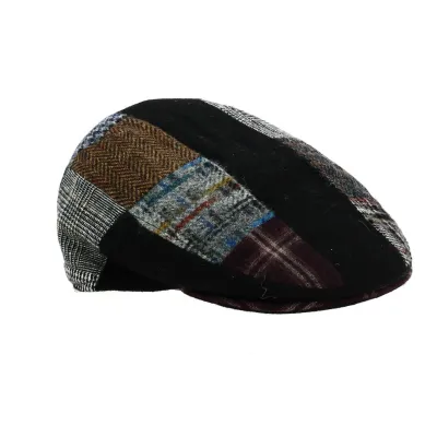 Casquette Plate Justin Task Patchwork - Traclet - réf 21123 chapellerie Traclet