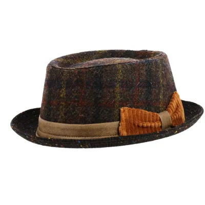 Brown Novare Wool Porkpie Hat - Traclet - ref 21128 traclet hat shop