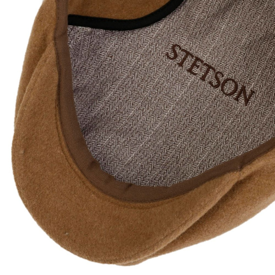 Stetson Kent Ear Flap Wool Cap Camel