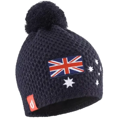 Blue Australia Pompom Beanie - Le Drapo Reference: 21151| Traclet Hat Shop