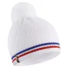 White Retro France Pom-Pom Beanie - Le Drapo beanie made in France Reference: 21152| Traclet Hat Shop