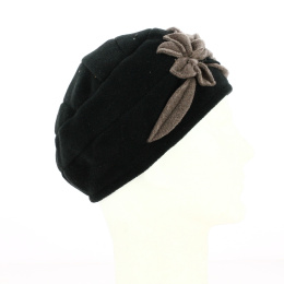 Black & Brown Polar Fleece Elf Beanie