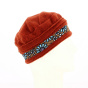 Orange Wax Polar Fleece Beanie
