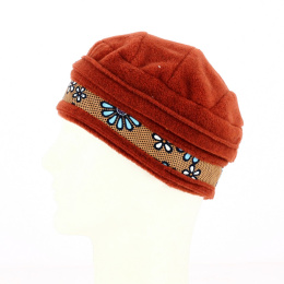 Orange Wax Polar Fleece Beanie
