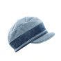 Blue Gray Velvet Fleece Cap