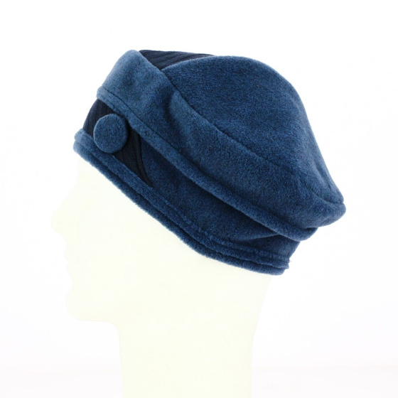 Cosy Fleece Beanie Dark Blue & Navy