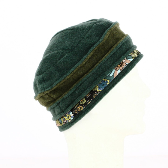 Déva green polar fleece beanie