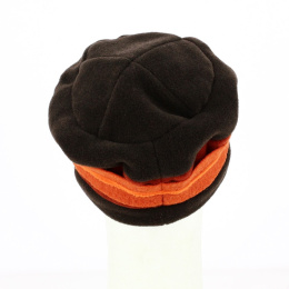Cruz Orange & Brown Polar Fleece Beanie