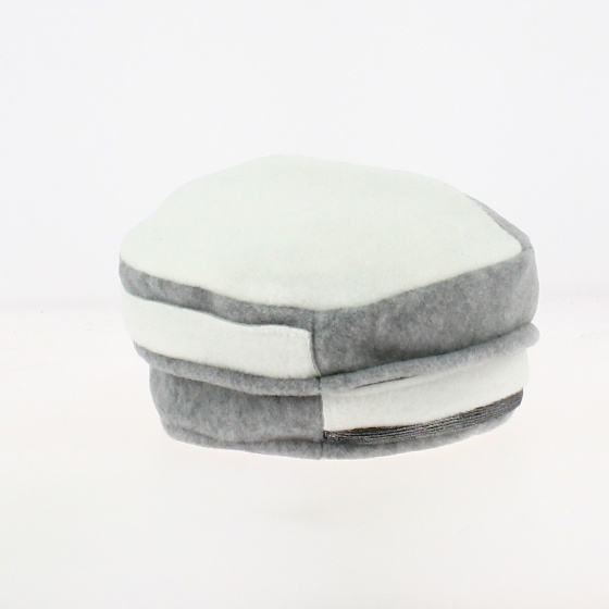 Bonnet Polaire Asia Gris Blanc