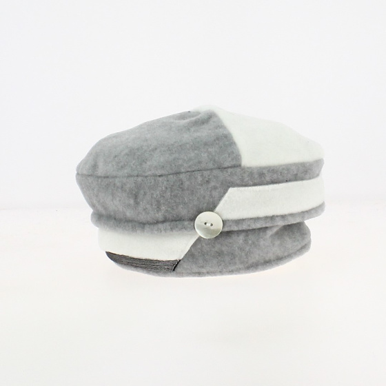 Bonnet Polaire Asia Gris Blanc