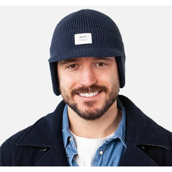 Coedy Navy Ear-Flap Cap Beanie - Barts