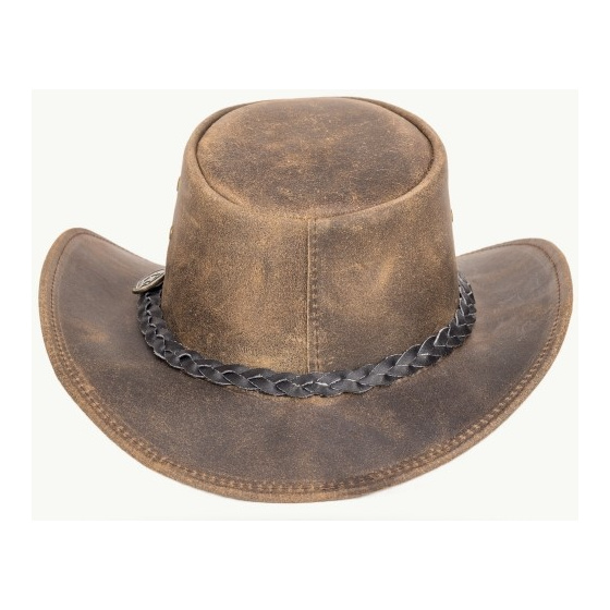Chapeau Australien AFleetwood Cuir Marron - SCIPPIS - Traclet Chapeau Australien AFleetwood Cuir Marron - SCIPPIS - Traclet