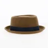Chapeau Porkpie Marron Unie - Alfonso d'Este Référence : 21195 | Chapellerie Traclet