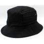 Bucket Hat - Dark Beige Cotton Fabric Hat
