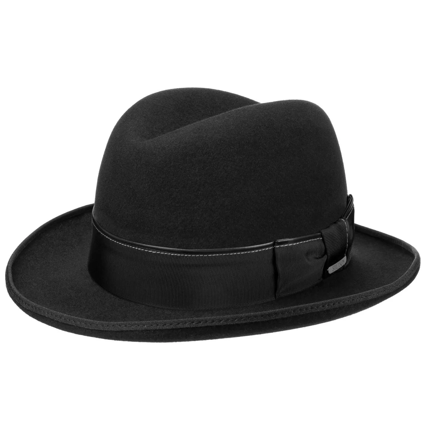 Chapeau Homburg Feutre Poil Noir- Stetson