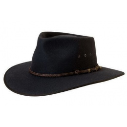 Black Fur Felt Countryman Hat - Statesman