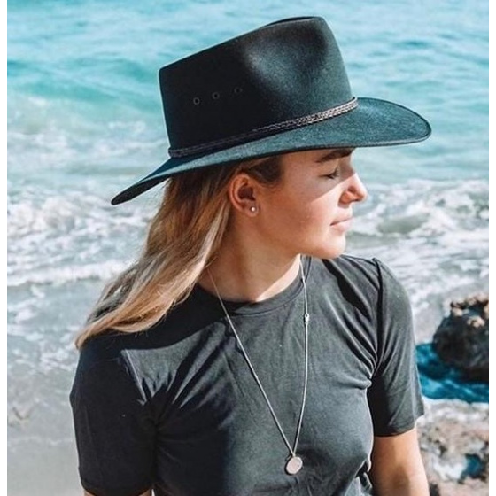 Black Fur Felt Countryman Hat - Statesman