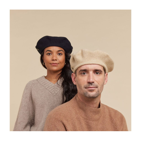 Mini Iraty Black Cashmere Beret - Heritage by Laulhère