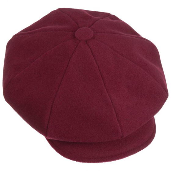 Casquette Gavroche Romance cache oreille Bordeaux