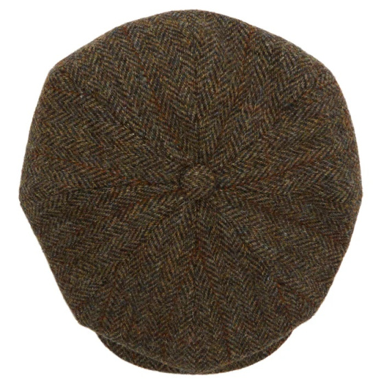 HARRIS Tweed BROWN 8-panel Cap Christys'London