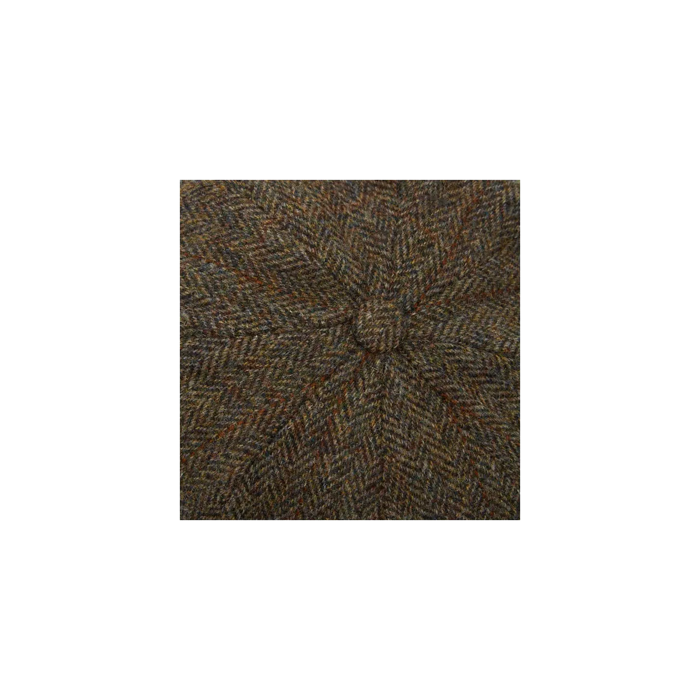 Casquette HARRIS Tweed MARRON 8 côtes Christys'London - ref 21237