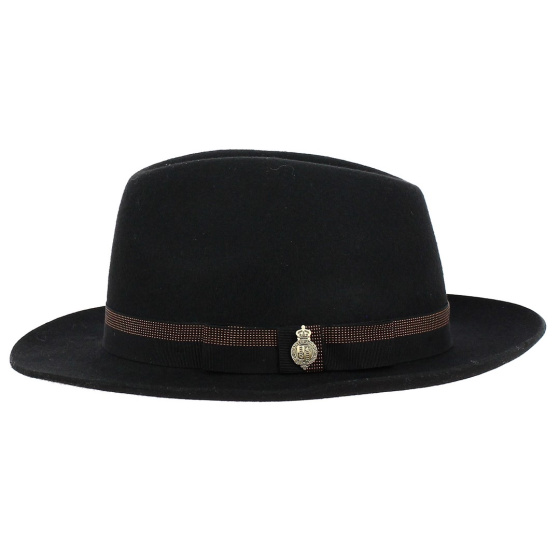 Chapeau ARUNDEL feutre laine Noir - Christys'London Chapeau ARUNDEL feutre laine Noir - Christys'London