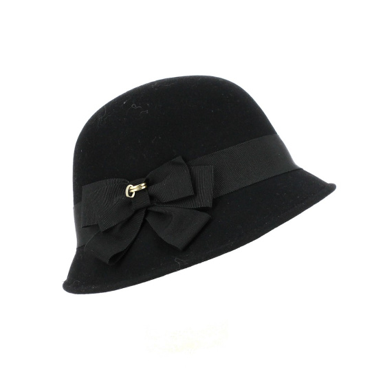 Wool Felt Maithe Cloche Hat - Traclet
