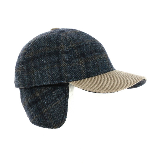 Casquette Baseball  NAVY-MARRON Cache-Oreilles  - Aurega