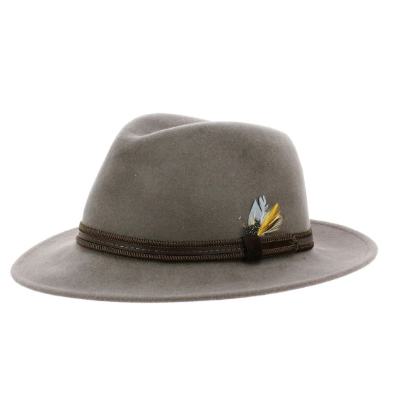 Chapeau HUGO FEUTRE POIL LICHEN - Made in France